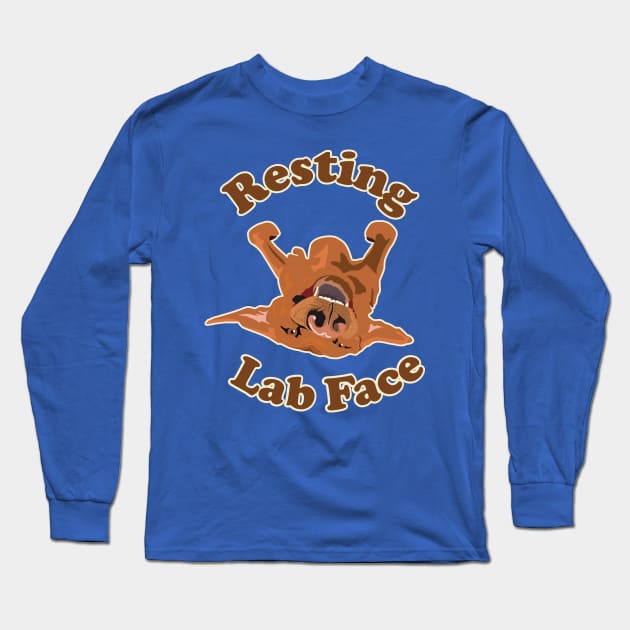 Rest Labrador Face Long Sleeve T-Shirt by BOEC Gear